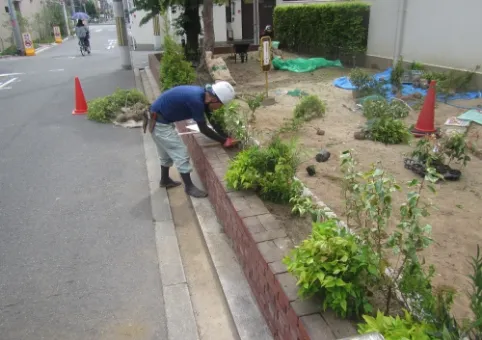 マンションの開発公園改修工事