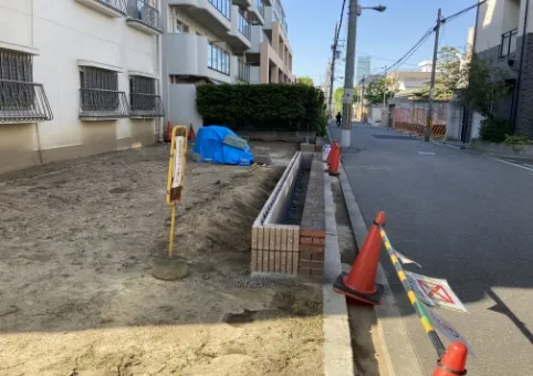 マンションの開発公園改修工事